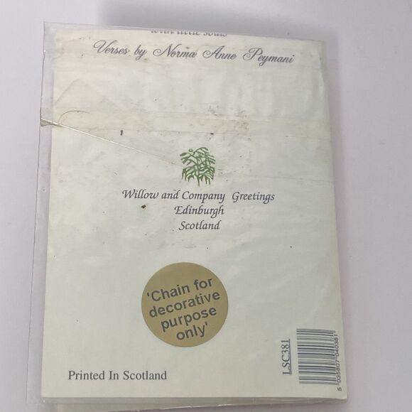 Little Soul Religious Verse Card With Red Shoe Necklace Willow And Company VTG - Picture 4 of 5